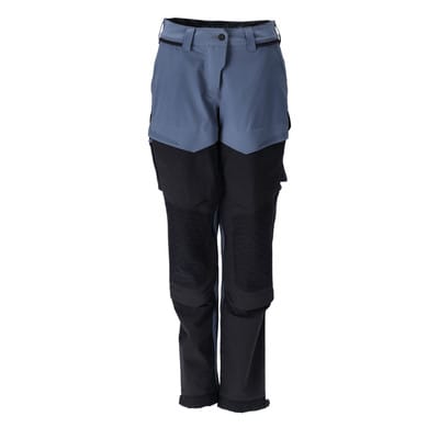 22278-605 Hose mit Knietaschen, steinblau/schwarzblau, 82C56