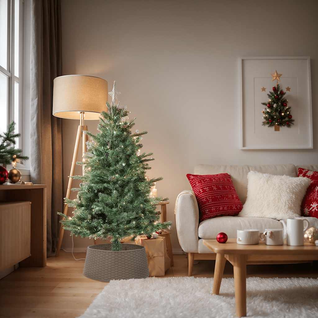 Weihnachtsbaum-rock Braun Ø65x23 Cm Kunststoff