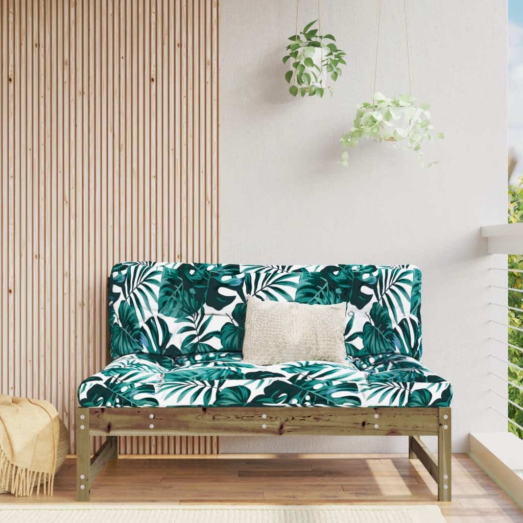 Garten-mittelsofa 120x80 Cm Kiefernholz Imprägniert