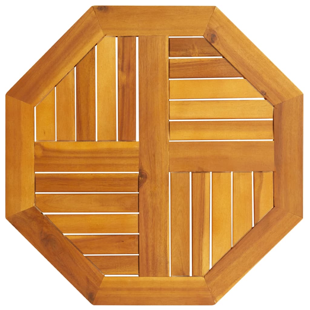 Tischplatte 60x60x2 Cm Achteckig Massivholz Akazie