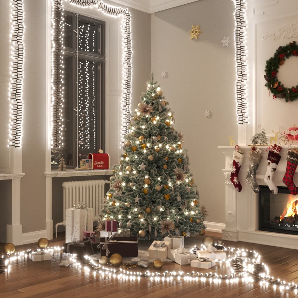 Led-lichterkette Mit 3000 Leds Kaltweiß 23 M Pvc