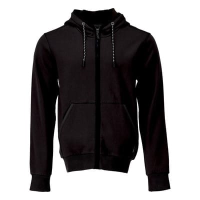 22486-378 Kapuzensweatshirt mit Reißverschluss, schwarz, M