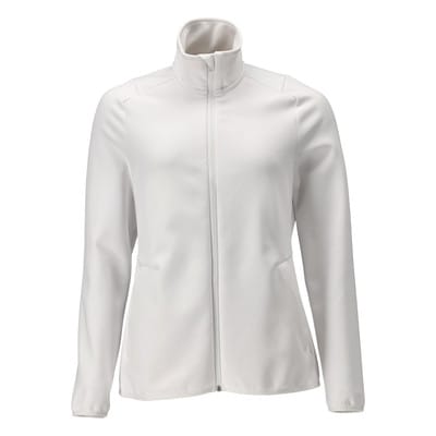 22553-608 Fleecepullover mit Reißverschluss, weiß, 3XL