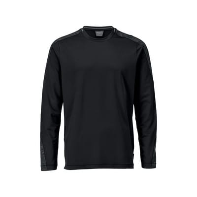 22481-618 T-Shirt, Langarm, schwarz, 4XL