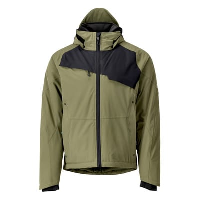 24035-411 Winterjacke, moosgrün/schwarz, 4XL