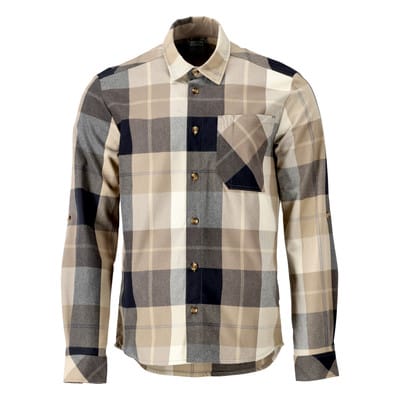 22904-446 Hemd, dunkel sandbeige-kariert, S