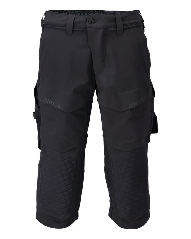 22249-605 Dreiviertel-Hose mit Knietaschen, schwarzblau, C46
