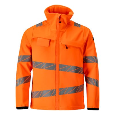 24102-143 Softshell Jacke, hi-vis orange, S