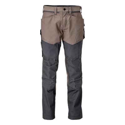 22479-230 Hose mit Knietaschen, dunkel sandbeige/anthrazitgrau, 76C46