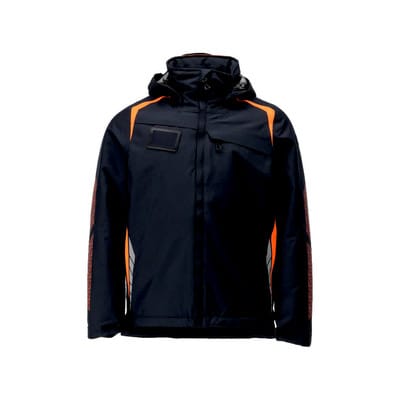 23035-231 Winterjacke, schwarzblau/hi-vis orange, M