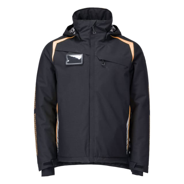 23035-231 Winterjacke, schwarzblau/hi-vis orange, 4XL