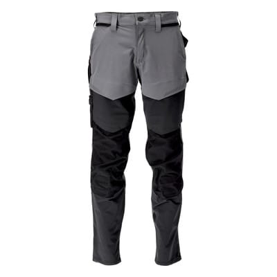 22379-311 Hose mit Knietaschen, anthrazitgrau/schwarz, 90C58