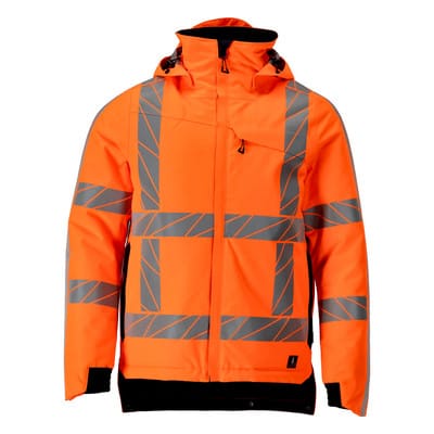 24335-231 Winterjacke, hi-vis orange, M