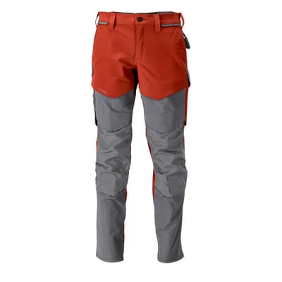 22379-311 Hose mit Knietaschen, herbstrot/anthrazitgrau, 90C47