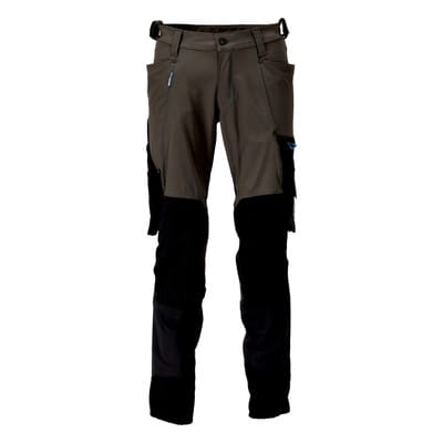23179-311 Hose mit Knietaschen, dunkelanthrazit/schwarz, 90C58