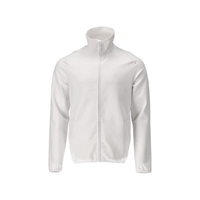 22585-608 Fleecepullover mit Reißverschluss, weiß, XL