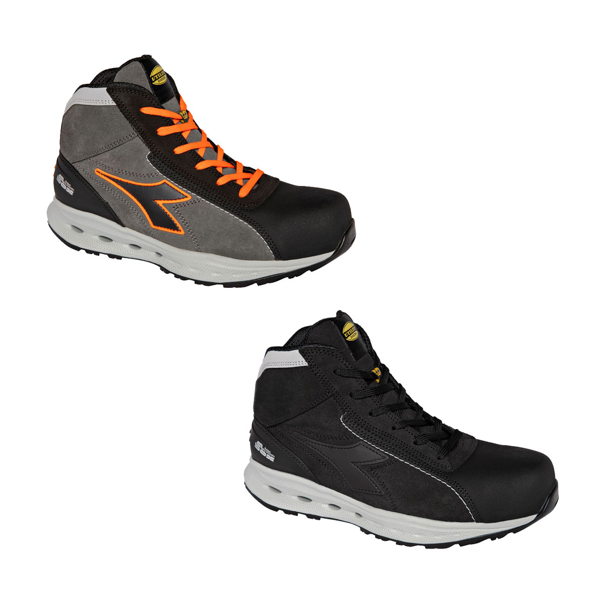 Diadora Glove A.box Mid Pro S3s Fo Sr Hro Esd Sicherheitsschuhe - 42 Eu - Schwarze