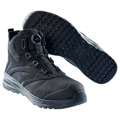 F0253-909 Sicherheitsstiefel, schwarz/schwarz, 38