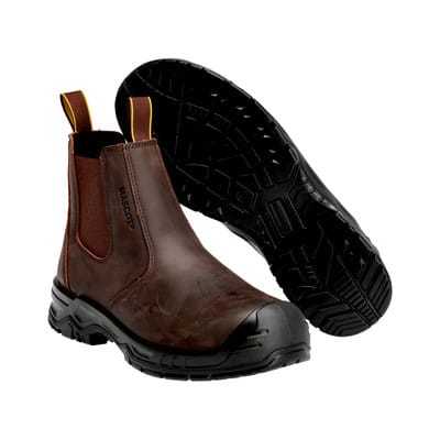 F1000-715 Sicherheitsstiefel, dunkelbraun/schwarz, 0837