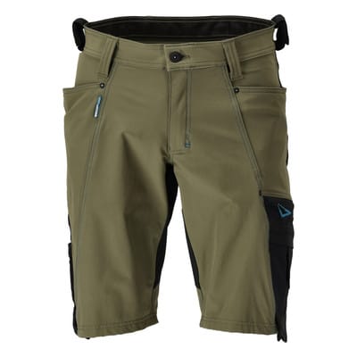 23149-311 Shorts, moosgrün/schwarz, C60