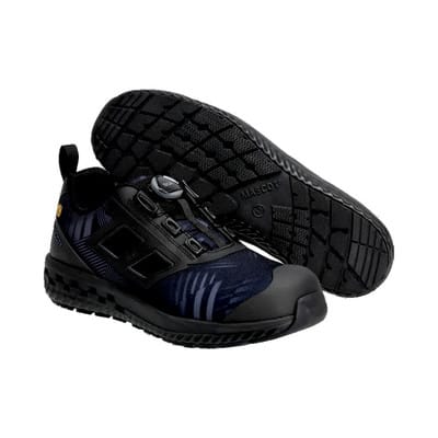F0651-704 Sicherheitssandale, steinblau/schwarz, 0839