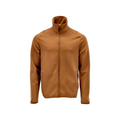 22585-608 Fleecepullover mit Reißverschluss, nussbraun, XS