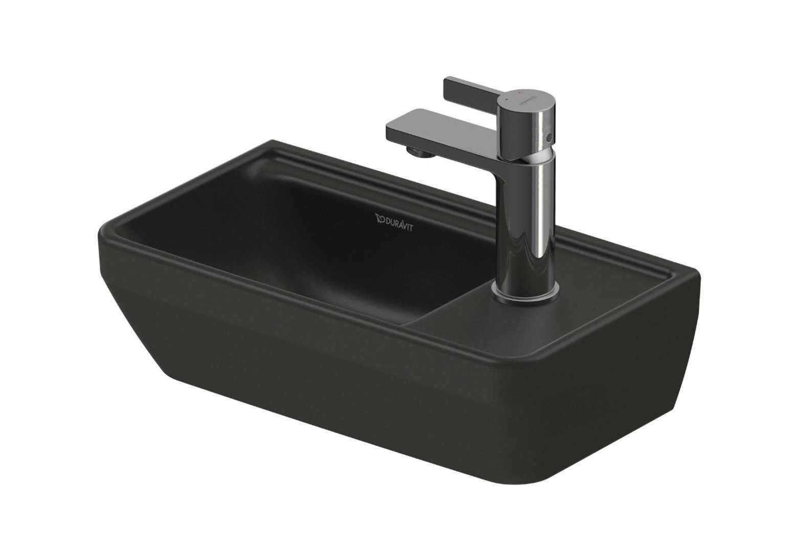 Duravit D-neo - Handwaschbecken 40 X 22 Cm, Ohne Überlauf, Hahnloch Rechts, Anthrazit 0739401341