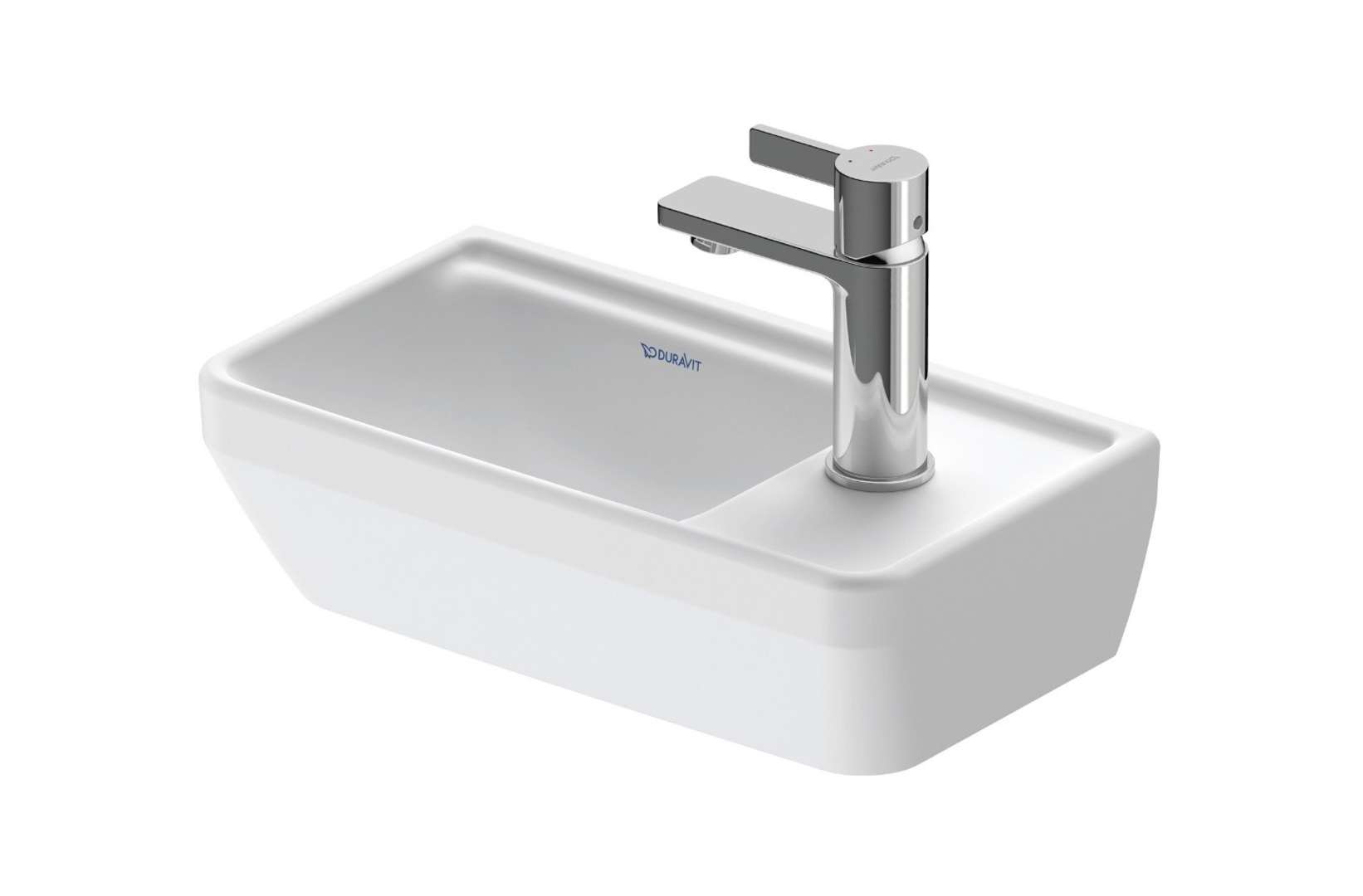 Duravit D-neo - Handwaschbecken 40 X 22 Cm, Ohne Überlauf, Hahnloch Rechts, Mattweiß 0739403241