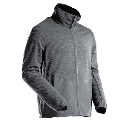 22803-639 Microfleece Pullover mit Reißverschluss, anthrazitgrau, L