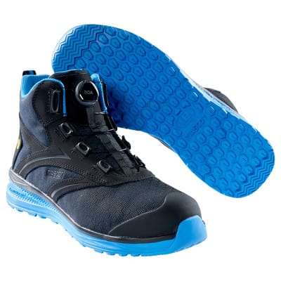 F0253-909 Sicherheitsstiefel, schwarz/kornblau, 37