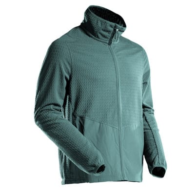 22803-639 Microfleece Pullover mit Reißverschluss, hell waldgrün, XL