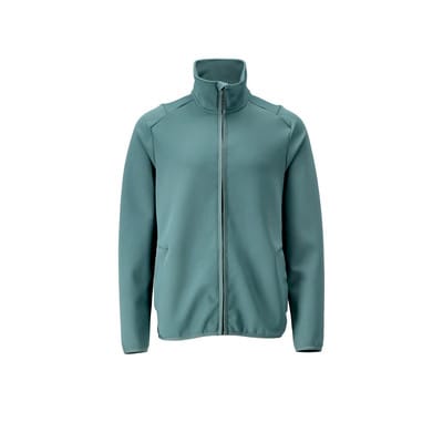 22585-608 Fleecepullover mit Reißverschluss, hell waldgrün, M