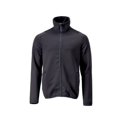 22585-608 Fleecepullover mit Reißverschluss, schwarzblau, M