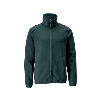 22585-608 Fleecepullover mit Reißverschluss, waldgrün, M