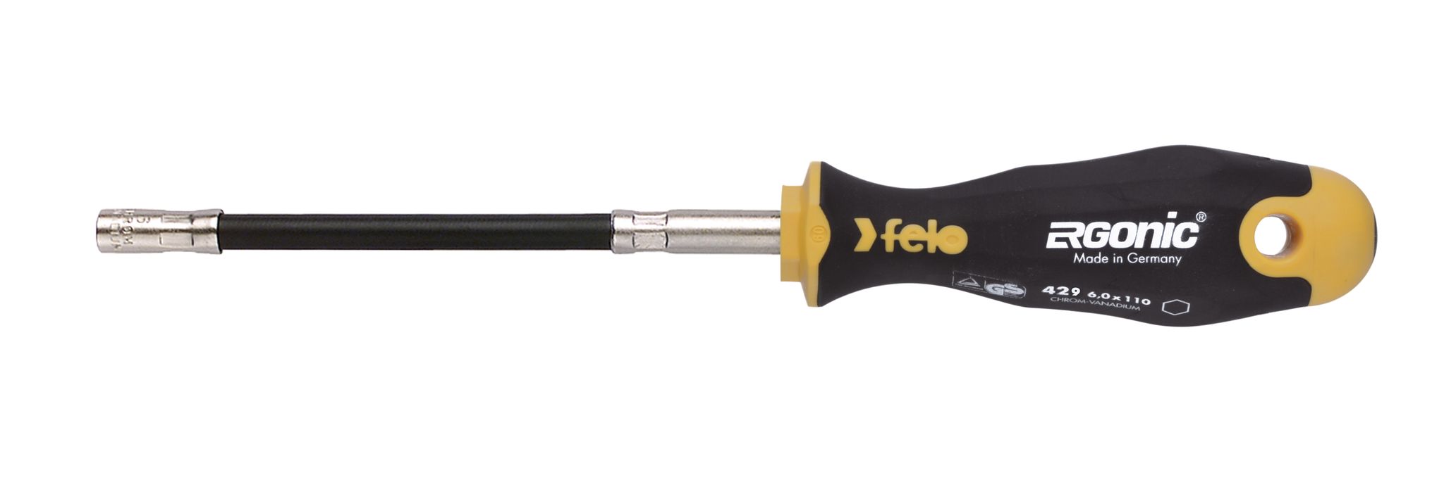 Ergonic Bithalter Schraubendreher Mit Flexibler Stange 1/4" Felo 42963540