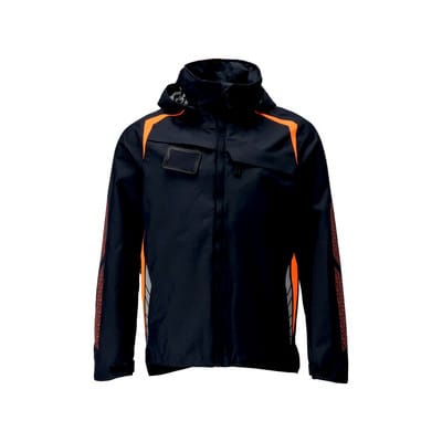23001-231 Hard Shell Jacke, schwarzblau/hi-vis orange, 2XL