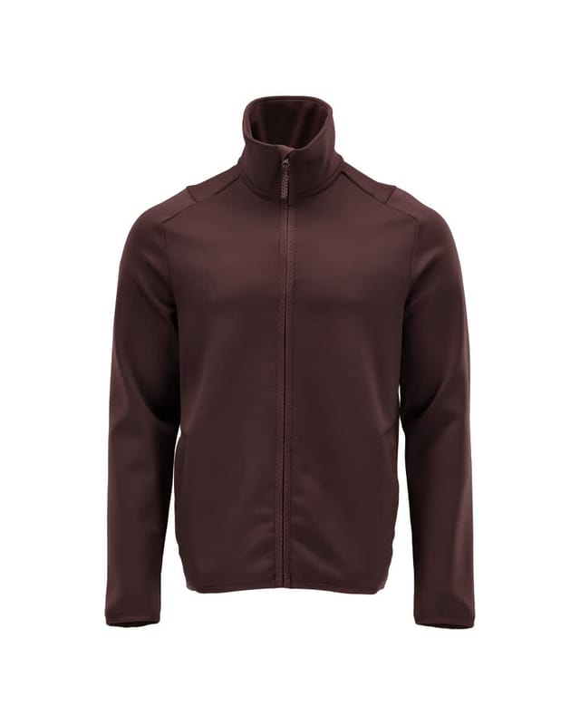 22585-608 Fleecepullover mit Reißverschluss, bordeaux, 4XL