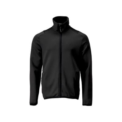 22585-608 Fleecepullover mit Reißverschluss, schwarz, S