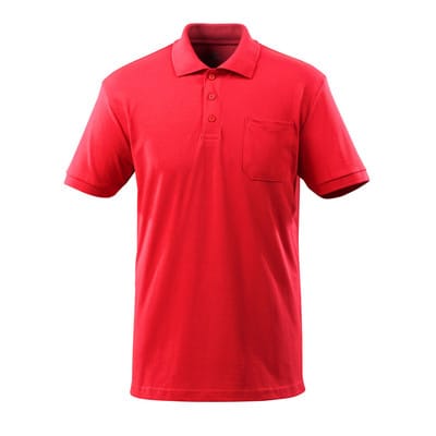 51586-968 Polo-Shirt mit Brusttasche, verkehrsrot, 4XL