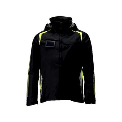 23001-231 Hard Shell Jacke, schwarz/hi-vis gelb, 4XL