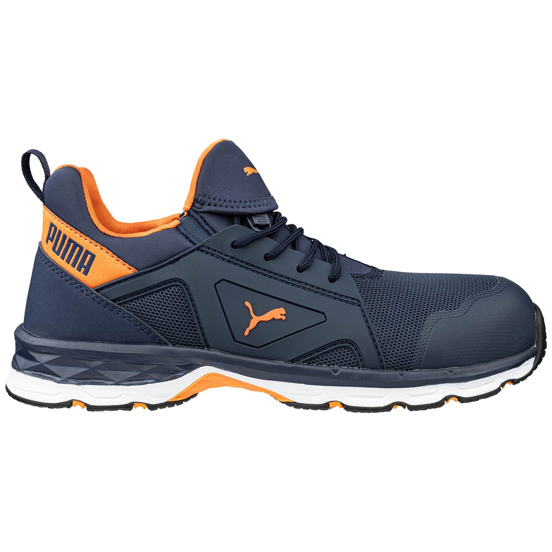 Puma Safety Puma Sicherheitshalbschuh Chase 643780 Low S1p Esd Gr. 45 Blau/orange