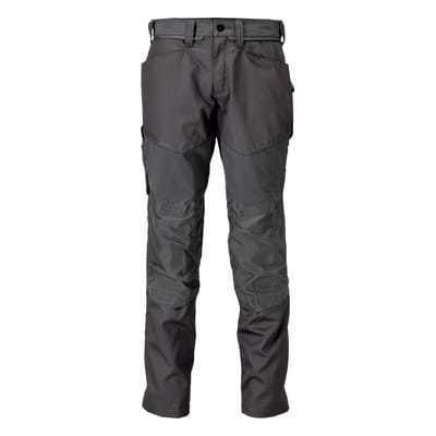 22479-230 Hose mit Knietaschen, anthrazitgrau, 90C52