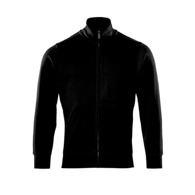 51591-970 Sweatshirt mit Reißverschluss, vollschwarz, 2XL