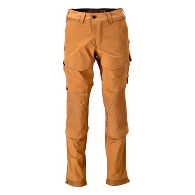 22279-605 Hose mit Knietaschen, nussbraun, 90C49