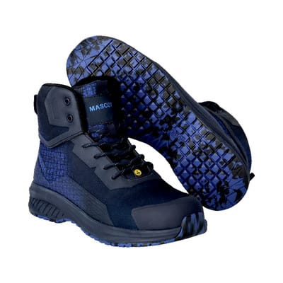 F1503-909 Sicherheitsstiefel, schwarzblau/azurblau, 1046