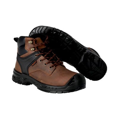 F1002-715 Sicherheitsstiefel, nussbraun/schwarz, 1042