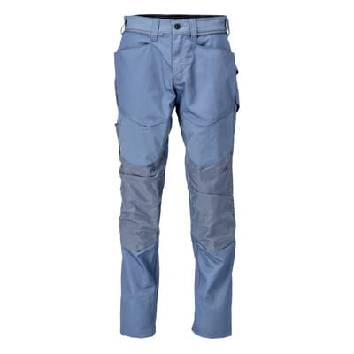 22479-230 Hose mit Knietaschen, steinblau, 90C56
