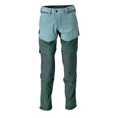 22279-605 Hose mit Knietaschen, hell waldgrün/waldgrün, 82C58