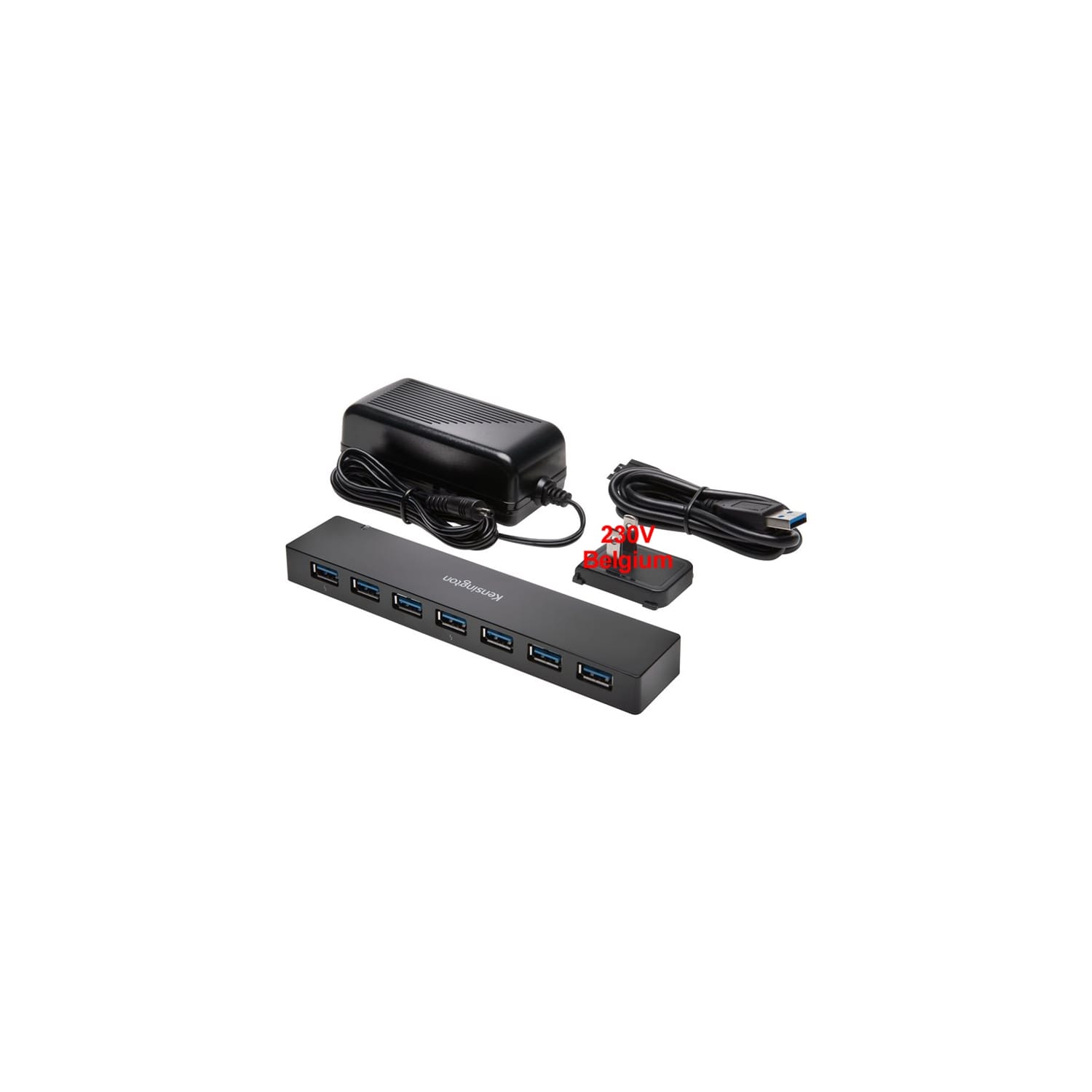 Kensington - Kensington Uh7000c Usb Hub 7 X Superspeed Usb 3.0 Desktop - External Power Supply - K39123eu -