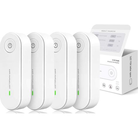 4er-pack Ultraschall-schädlingsbekämpfer Für Den Innenbereich, Elektronisches Abwehrmittel - Vertreibt Schädlinge, Kakerlaken, Ratten, Spinnen, Flöhe Und Fliegen.